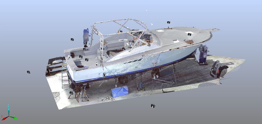 3d scan boat