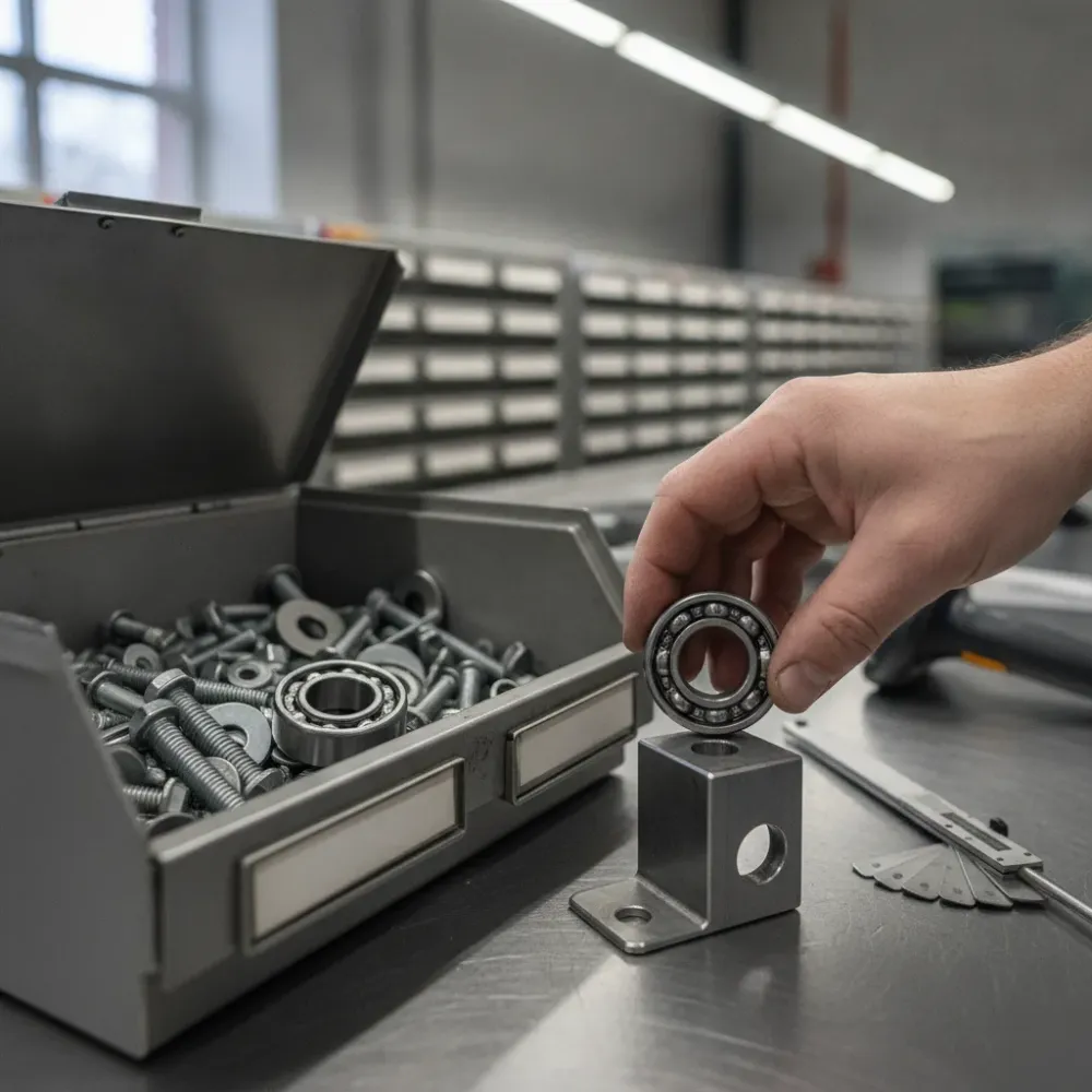 Comparing standard bearing parts to custom fabrication needs in Calgary shop